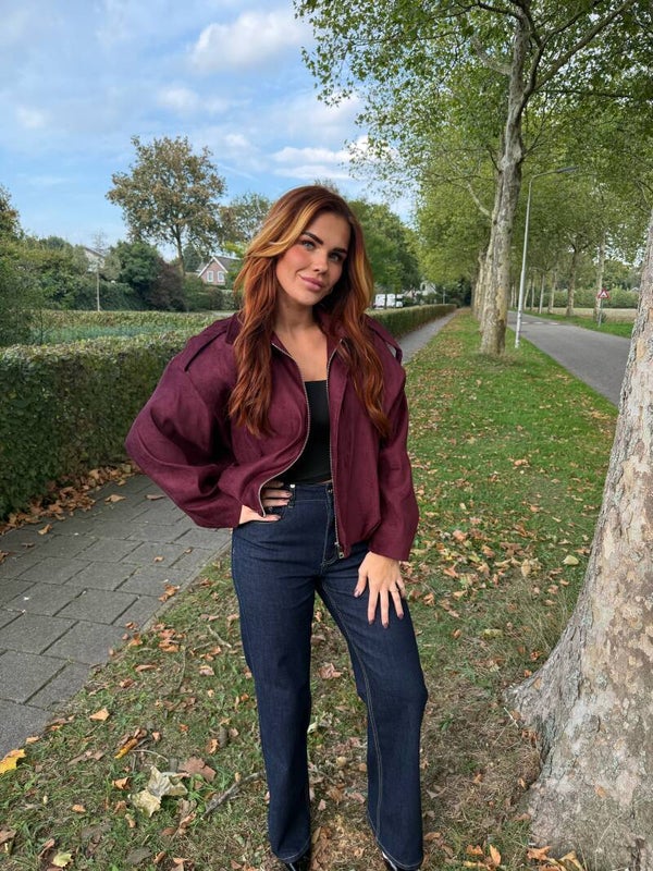 Jasje velvet Rood