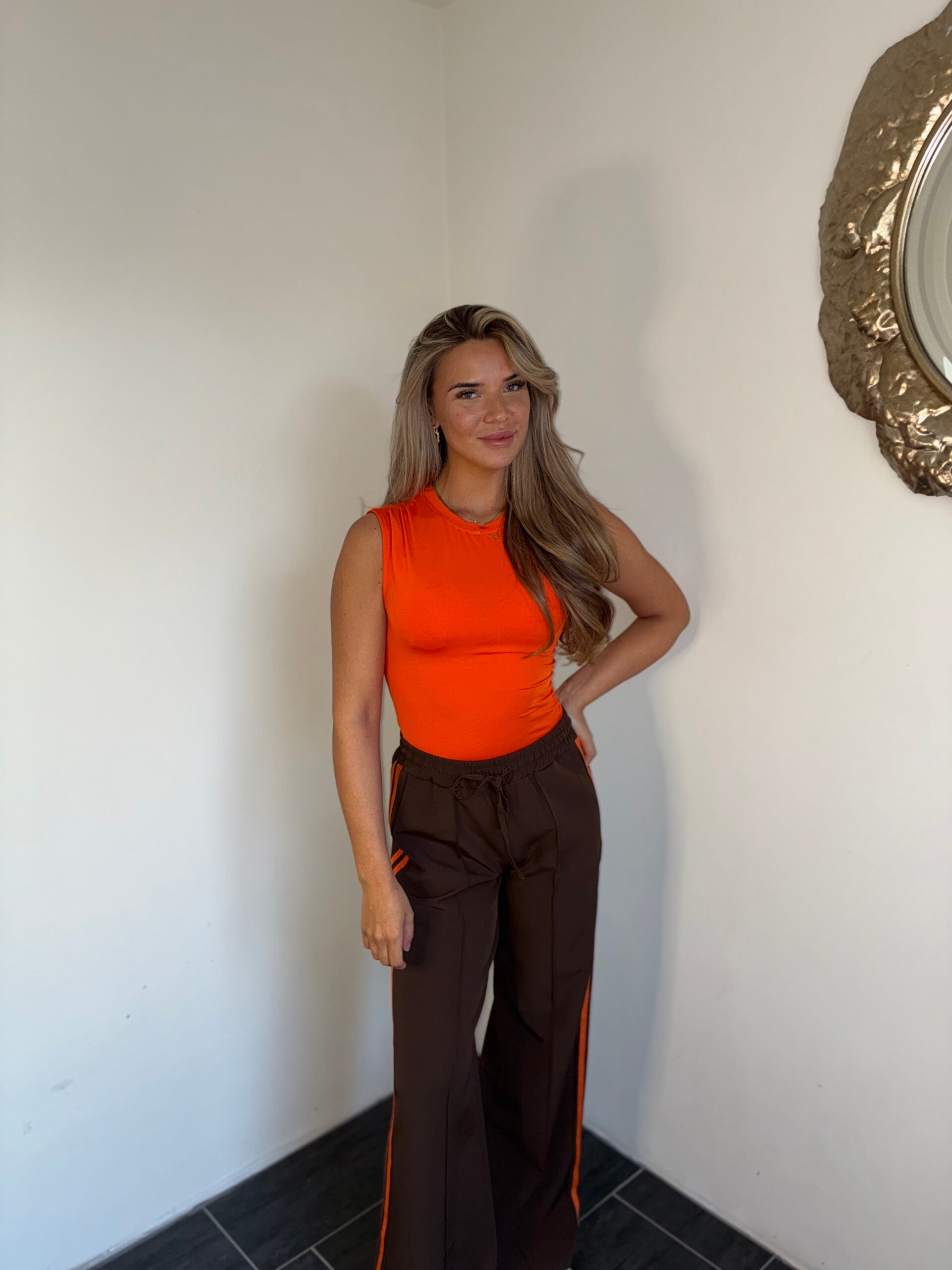 Anna top oranje