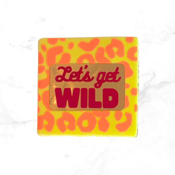 Tegel Panter Let's get WILD - geel