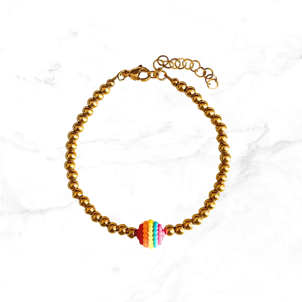 RVS armband Bubblegum