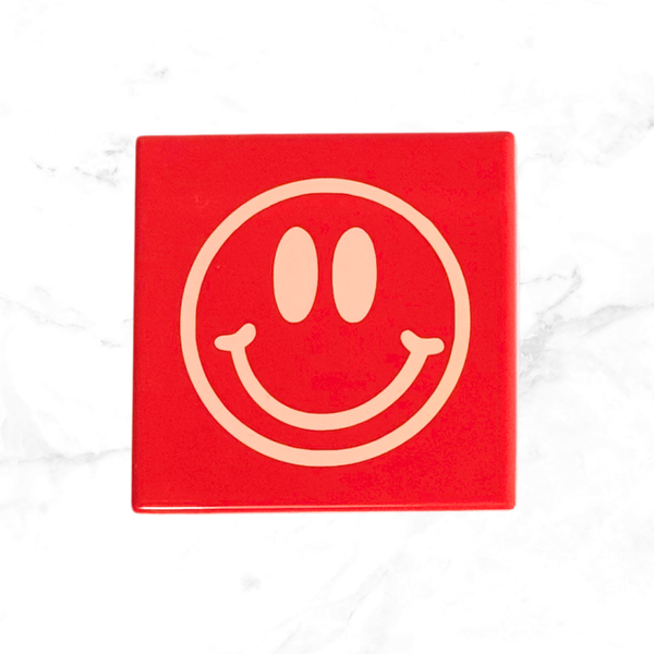 Tegel Smiley - rood