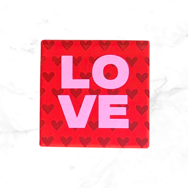 Tegel Hartjes LOVE - rood
