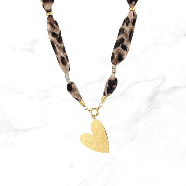 Bandanaketting Hart - Panter