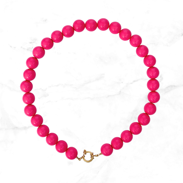 Kralenketting - Fuchsia