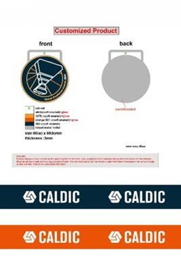 custom made medaille Caldic B.V.