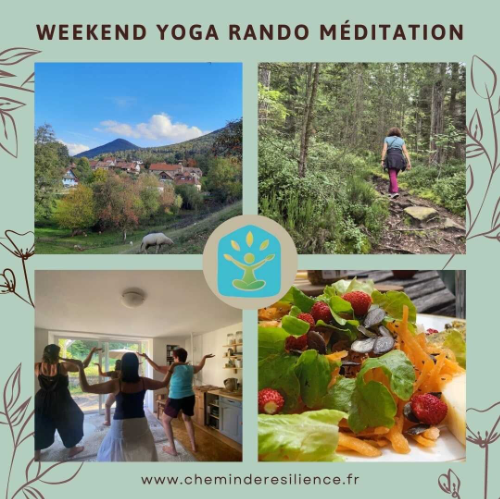 stage weekend méditation yoga randonnée en pension complète et chambre individuelle
