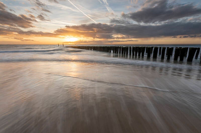 Long exposure strand Valkenisse, Zeeland
