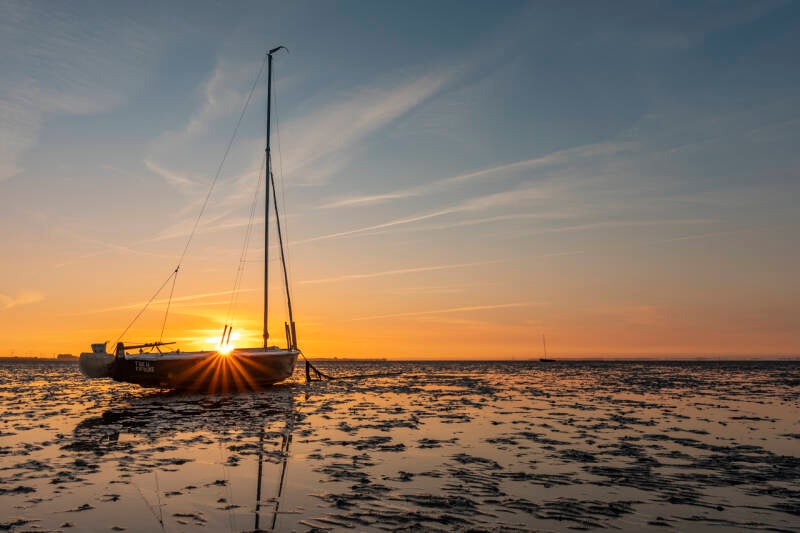 Zonsondergang Bootje Roelshoek