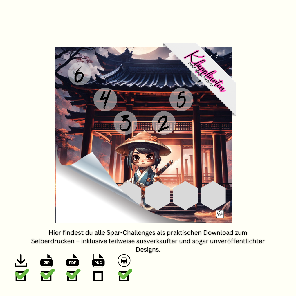 Klappkarten / Doppel Challenges A6