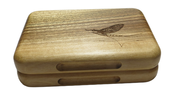 Mayfly Medium Pocket Wooden Fly Box