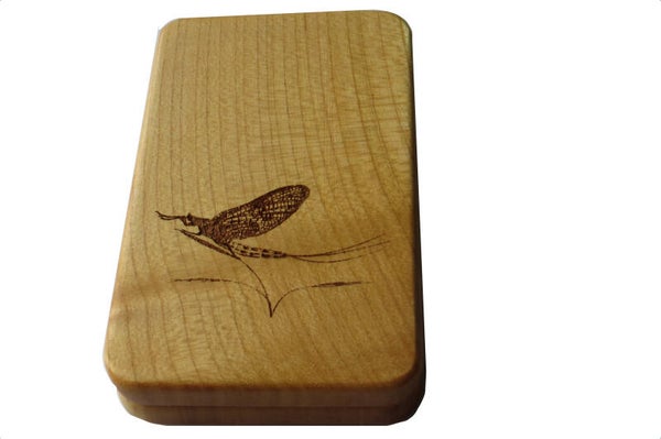 Mayfly Small Pocket Wooden Fly Box