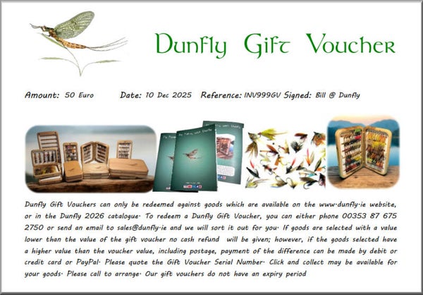 Dunfly Gift Voucher From €10 (email delivery)
