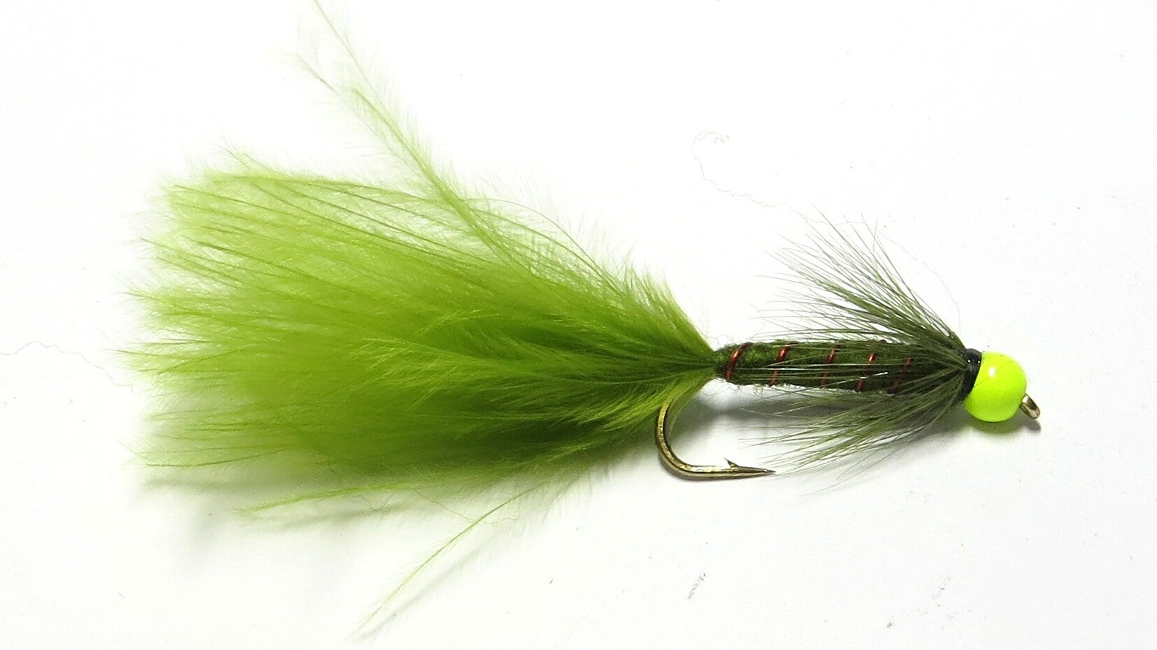 Damsel Nymph Olive Glo Head #10