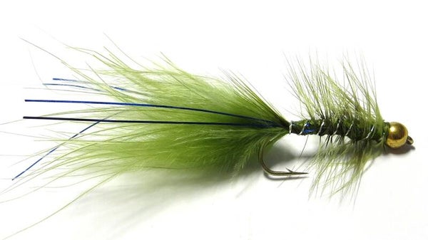 Damsel Nymph Olive Blue Flash #10