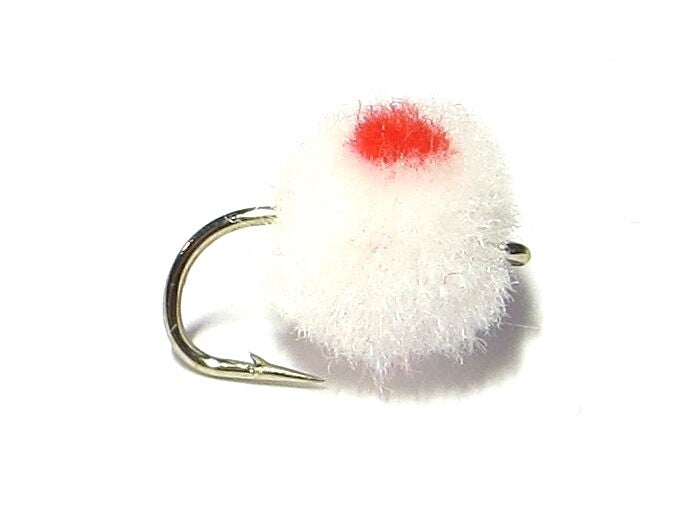 Egg Fly White Red Spot #10