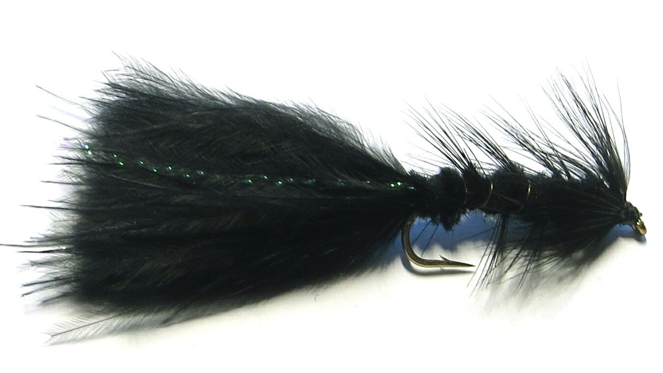 Woolly Bugger Black #10