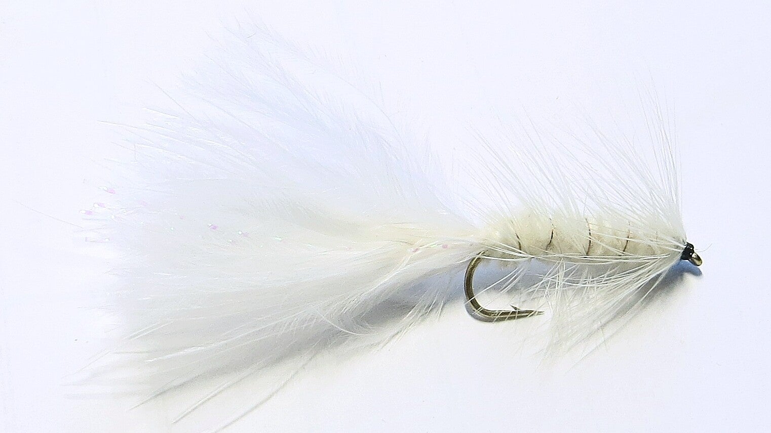 Woolly Bugger White #10