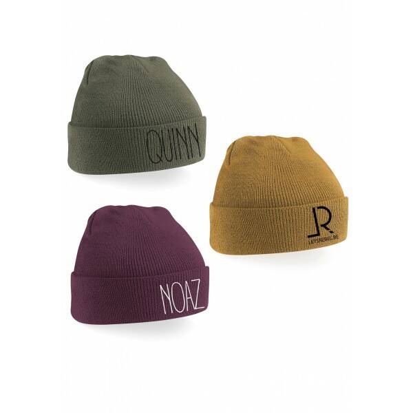 Muts 2.0 geborduurd met naam of tekst