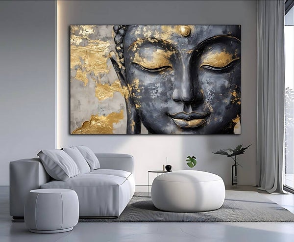 Golden Buddha Face 1018