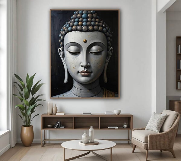 Serene Buddha Face 1019