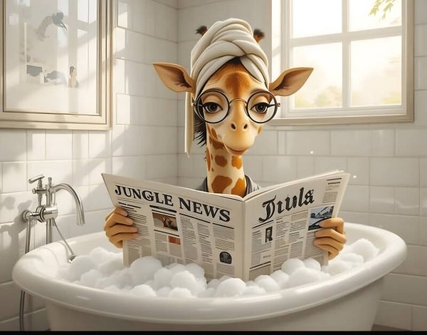 Bathing Giraffe 5000