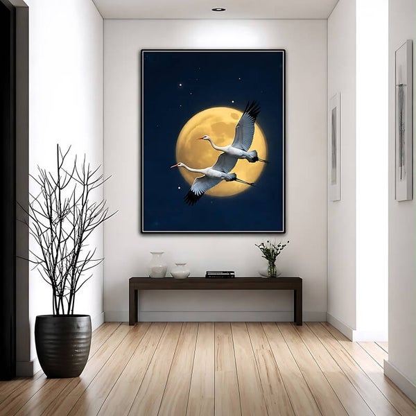 Moonlight Cranes 3030