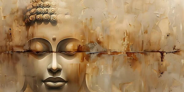 Ivory Buddha Face 1046