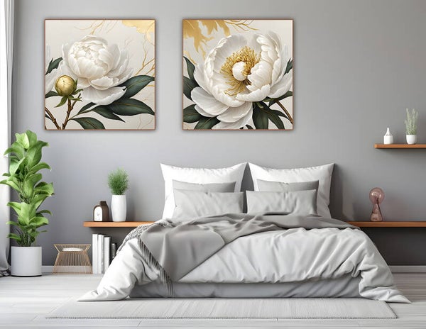 White Peony 4087 & White Peony 4088