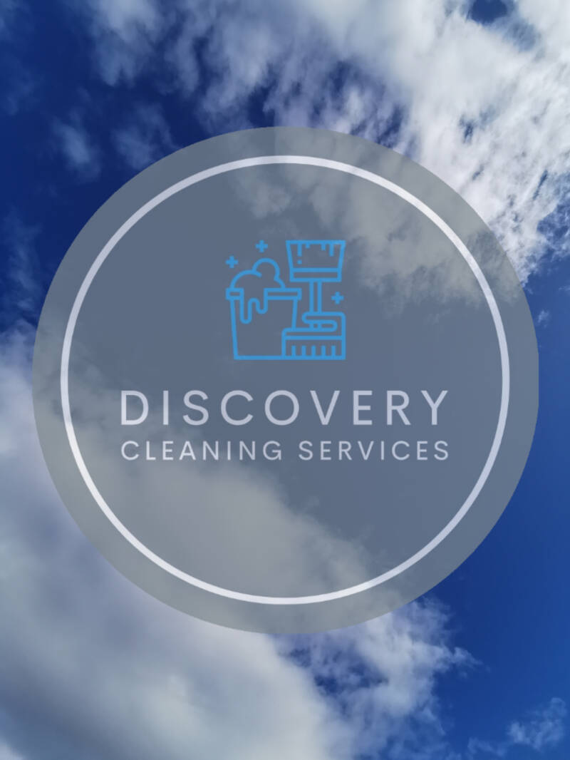 Imagine of Discovery Cleaning logo with sky and clouds