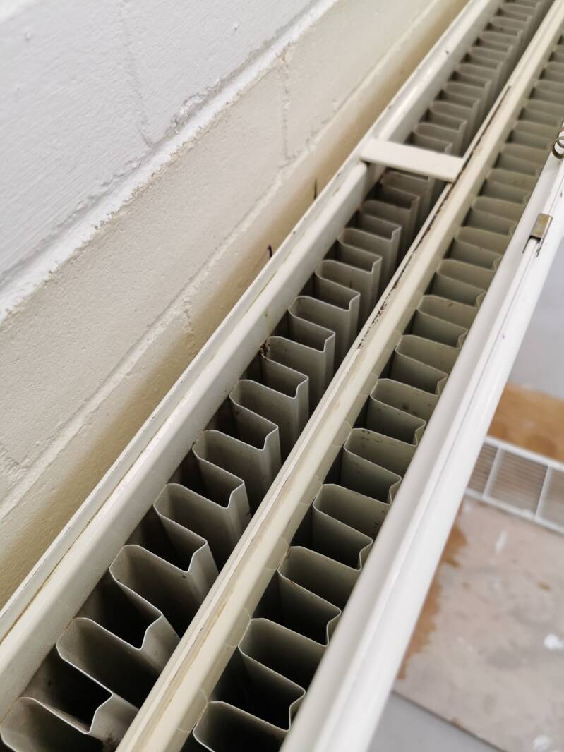 Cleaned inside radiator
