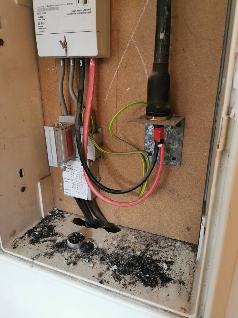 Fusebox used as ashtray