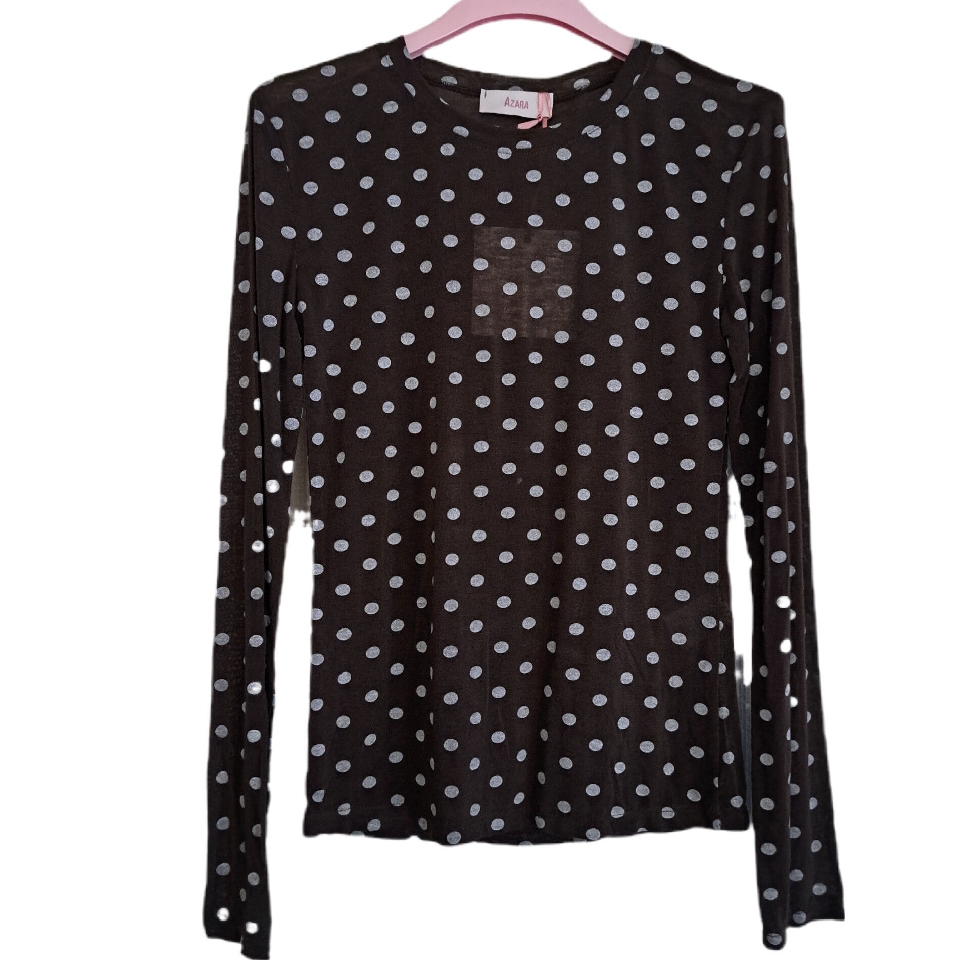 Top stip donkerbruin