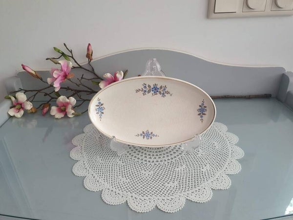 Zuurschaal - Petrus Regout - Marianne decor 823 - Vergeet me nietje