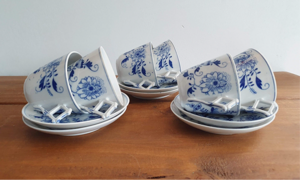 Mosa, Louis Regout Decor Swiebelmuster - Kop & Schotel