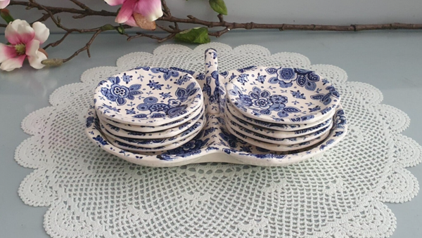 Petit-four set (10) - Société Céramique Maastricht - Decor Beatrix