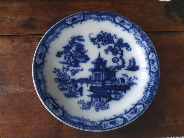 Zeldzaam antiek wandbord/ schaal - Petrus Regout - Hindostan