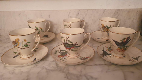 Kop en Schotel - Royal Sphinx - Decor Tropische vogels