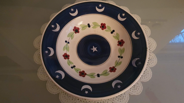 Ronde schaal - Boerenbont - Société Céramique Maastricht