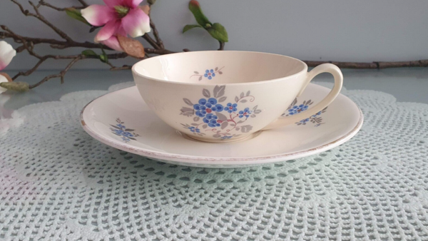 Kop & Schotel - Petrus Regout - Marianne decor 823 - Vergeet me nietje