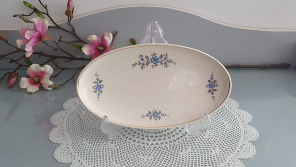 Zuurschaal - Petrus Regout - Marianne decor 823 - Vergeet me nietje