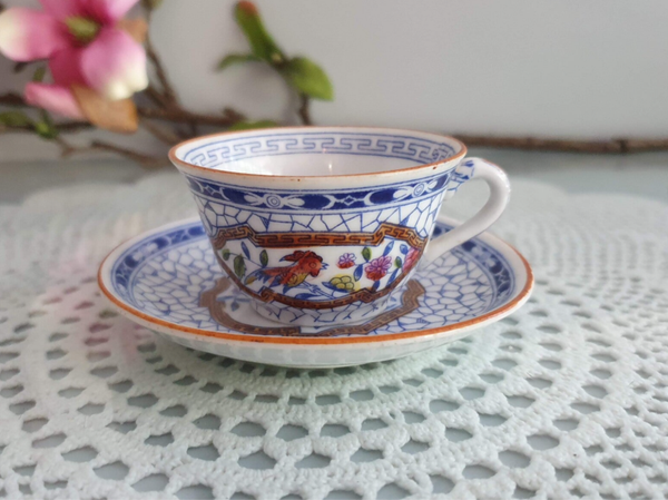 Mosa, Louis Regout Decor 601 Paradijsvogel - Mini Kop & Schotel