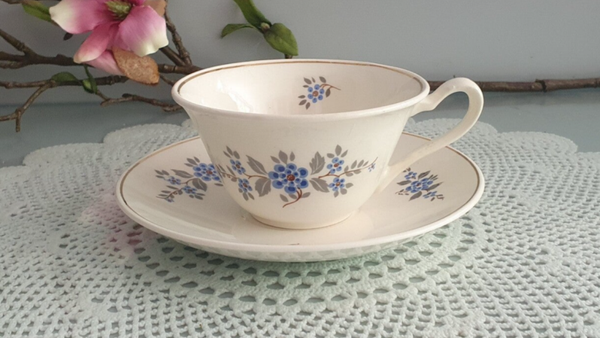 Kop & Schotel - Petrus Regout - Marianne decor 823 - Vergeet me nietje