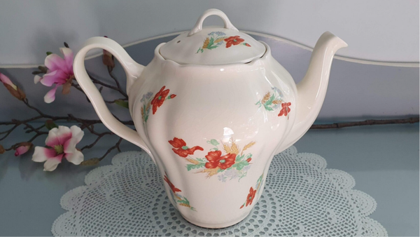 Koffiepot - Société Céramique Maastricht - Decor 1957A klaproos