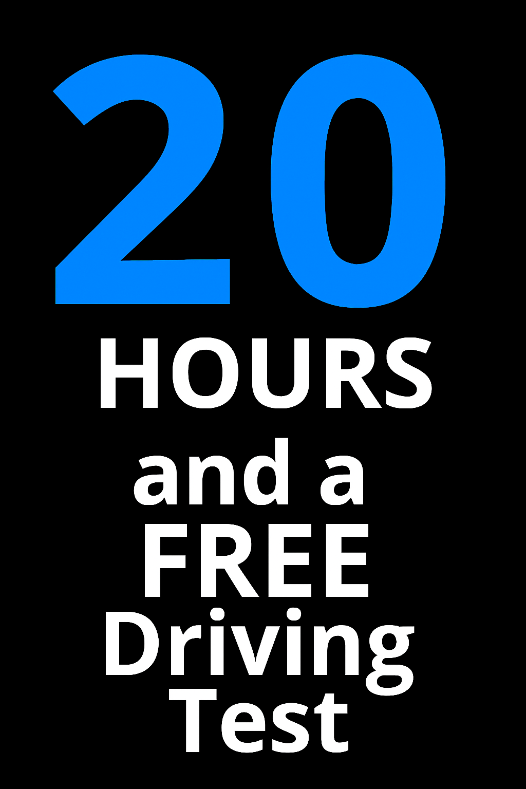 20 Hours of Lessons including a Driving test
