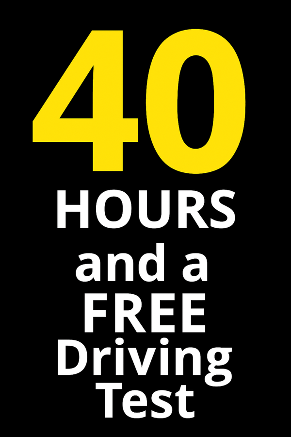 40 Hours of Lessons including a Driving test