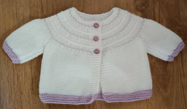 Gilet bébé tricoté main