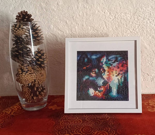 Broderies diamants "Loup"