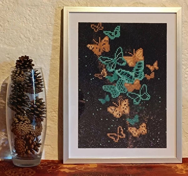 Broderies diamants "Papillon"