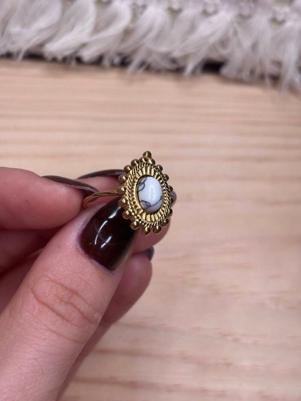 Bague Howlite
