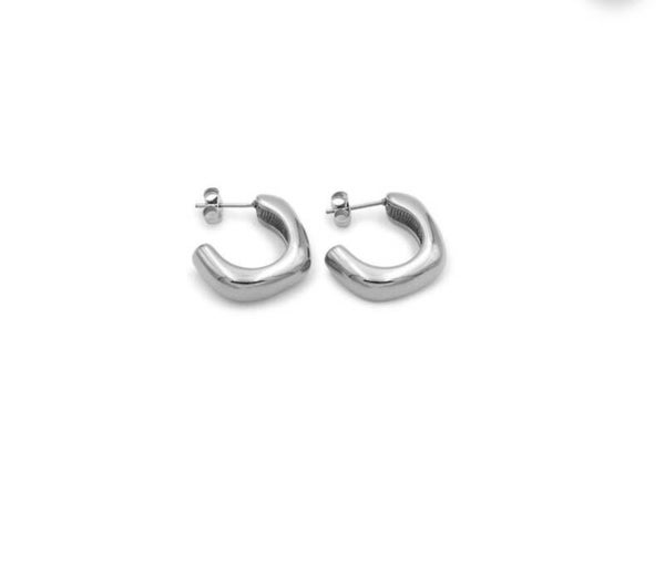 Boucles « squared hoop » en acier inoxydable